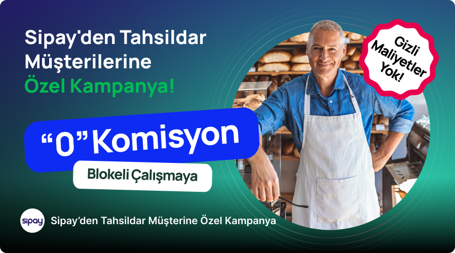 Sipay'den Tahsildar Müşterilerine Özel Tüm Online Tahsilatlarda “0” Komisyon Fırsatı!