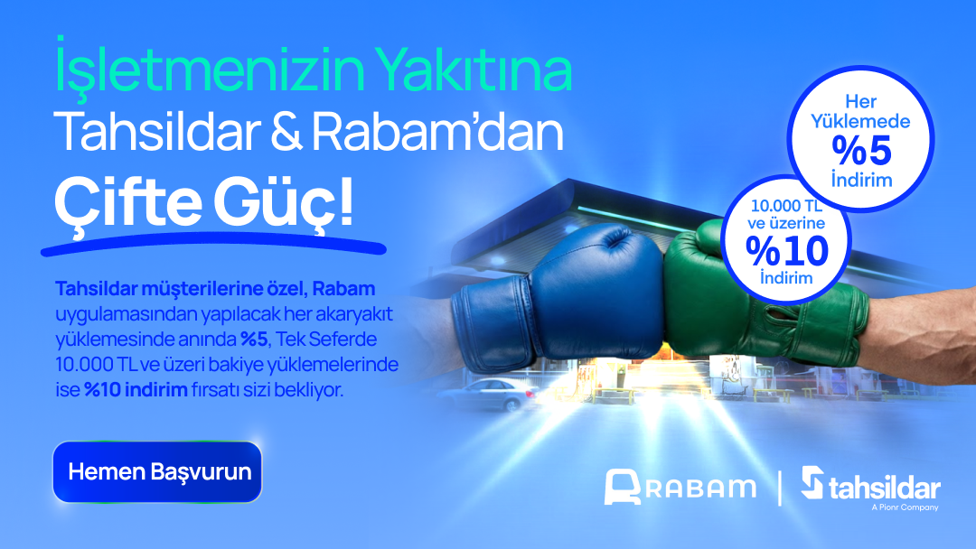 Rabam'da %5 + 10.000 TL Üzeri Yüklemelere Özel %10 İndirim